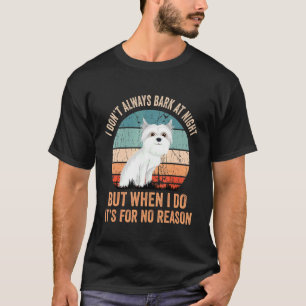 T-shirt Chien maltais Barking race Chien Chien Chien Papa