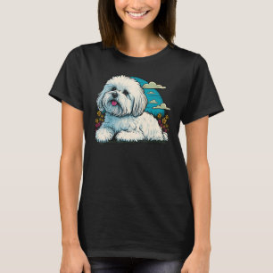 T-shirt Chien maltais mignon sur chien maltais 4