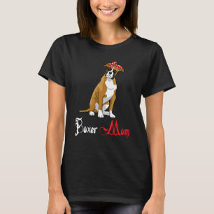 T-shirt Chien Mama chiot maman boxer