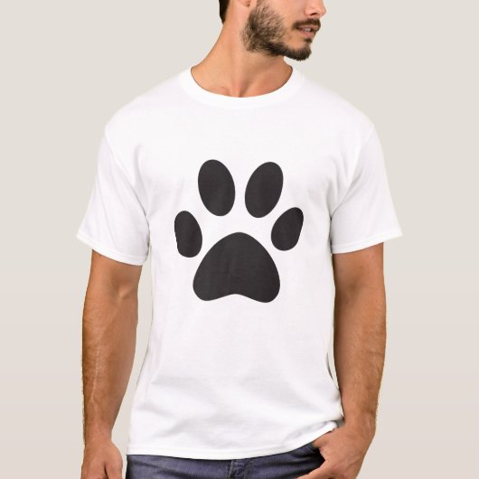 T-shirt Chien Maman Papa Chiot Aimer Chiens Empreinte de p (Devant)