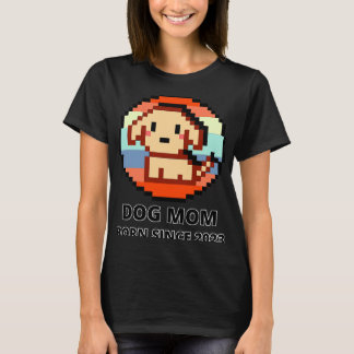 T-shirt Chien Maman Pixel Depuis 2023 777