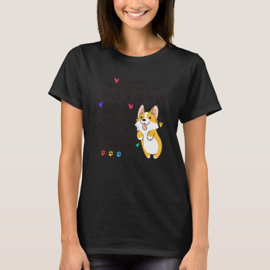 T-shirt Chien Maman Pour Toujours Humain Corgi Mama Confes (Devant)