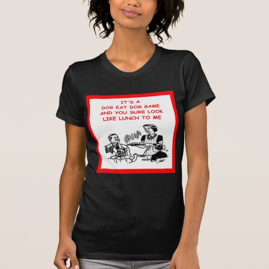 T-shirt chien mangeant (Devant)