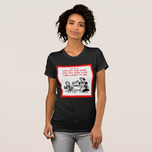 T-shirt chien mangeant (Devant entier)