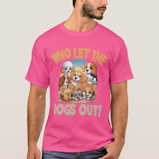 T-shirt Chien marchant Chien ami Chien marchant pour un Ch