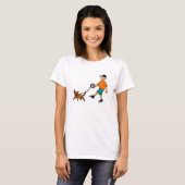 T-shirt chien marche (Devant entier)