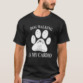 T-shirt Chien Marcher Est Mon Cardio Chien Paw Maman 1 (Devant)