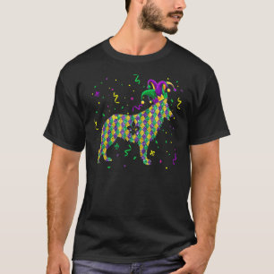 T-shirt Chien Mardi Gras German Shepherd Chiot Hommes Fem
