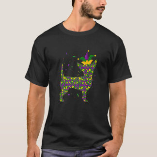 T-shirt Chien mardi Gras, mignon Leopard Chihuahua Chiot
