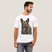 T-shirt Chien Marlo de la police K-9 (Devant entier)