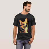 T-shirt Chien Mème de Visage de Corgi Drôle (Devant entier)