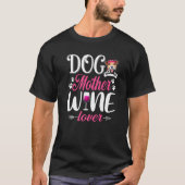 T-shirt Chien Mère Vin Jack Russell Terrier Chien Mère Chi (Devant)