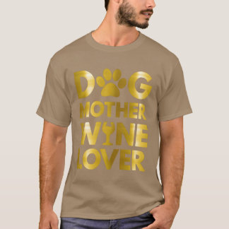 T-shirt Chien Mère Vin Lover 2021 garçon