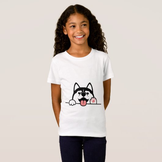 T-Shirt chien mignon (Devant entier)