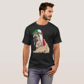 T-shirt Chien mignon Carlin Retro Italia Flag Pride (Devant entier)