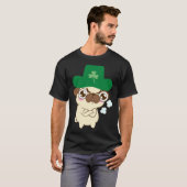 T-shirt Chien mignon Carlin St Patrick's Day Chien St Patr (Devant entier)