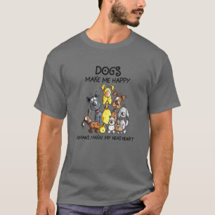 T-shirt Chien mignon Chiens Chemises Me Rendre Heureux Hum