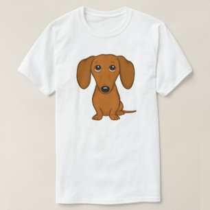 T-shirt Chien mignon de bande dessinée du chien   Doxie d
