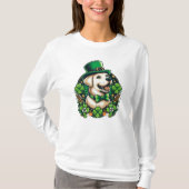 T-shirt Chien mignon de la Saint Patrick (Devant)