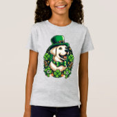 T-Shirt Chien mignon de la Saint Patrick (Devant)