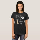 T-shirt Chien mignon de Yellow Labrador Retriever Dit (Devant entier)