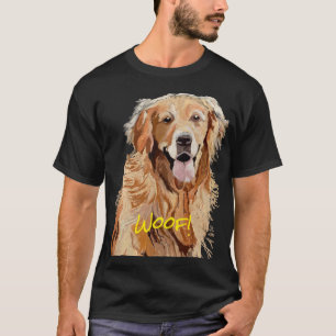 T-shirt Chien mignon Dreamy Golden Retriever