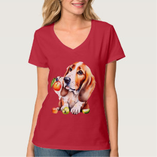T-shirt Chien mignon et fruits
