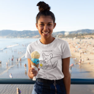 T-shirt Chien mignon été Lovin bonjour soleil