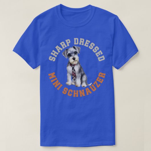 T-shirt Chien mignon Schnauzer (Design devant)