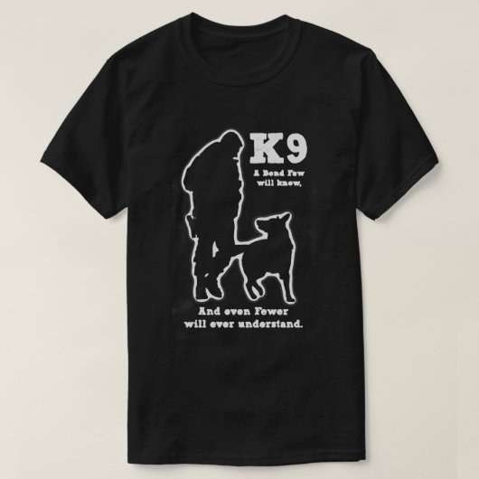 T-shirt Chien militaire de police K9 (Design devant)