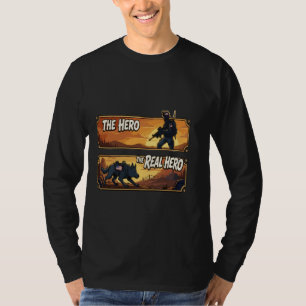T-shirt Chien Militaire K9 La Véritable Héros Art du Couch