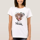 T-shirt Chien MOM Personalized Heart Amoureux des chiens P (Devant)