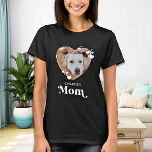 T-shirt Chien MOM Personnaliser Amoureux des chiens Coeur