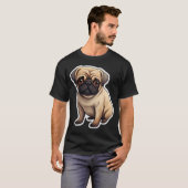 T-shirt Chien Mops Adorable (Devant entier)