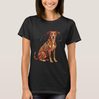 T-shirt Chien Mosaïque Artistique de Barcelone