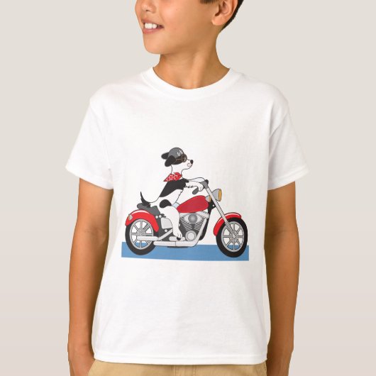 T-shirt Chien moto (Devant)