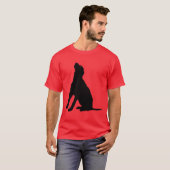 T-shirt Chien noir (Devant entier)