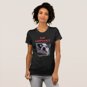 T-shirt Chien obtenu de café (Devant entier)