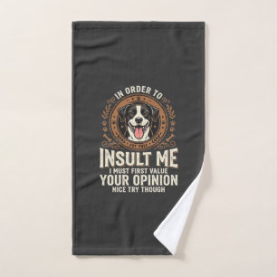 T-Shirt Chien Opinion Drôle Insulte