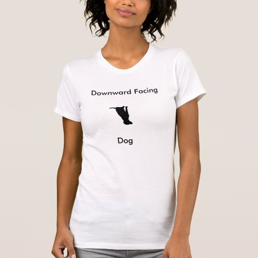T-shirt Chien orienté vers le bas de yoga (Devant)