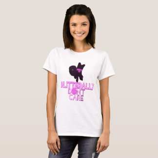 T-shirt Chien pailleté s'en fiche