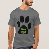 T-shirt Chien Papa Black Mens (Devant)