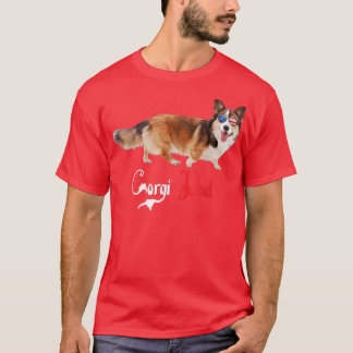 T-shirt Chien Papa Chien Papa Corgi