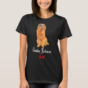 T-shirt Chien Papa Chien Papa Puppy Papa Golden Retriever
