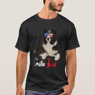 T-shirt Chien Papa Chiot Papa Collie
