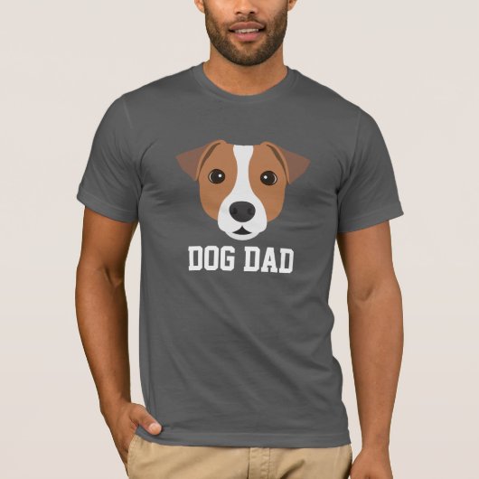 T-shirt Chien Papa Jack Russell Fête des pères (Devant)
