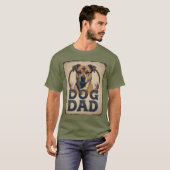 T-shirt Chien Papa Pride - Bold Canine Hommage Art (Devant entier)