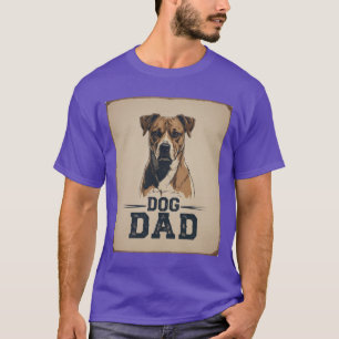 T-shirt Chien Papa Pride - Bold Canine Hommage Art