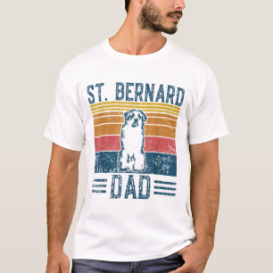 T-shirt Chien papa - Vintage St Bernard Papa