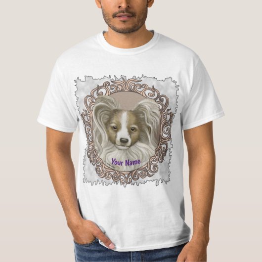 T-shirt Chien papillon (Devant)